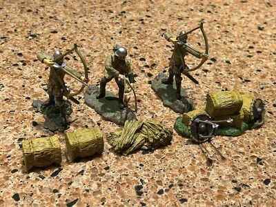 Lot Unimax 1:32 Die Cast Forces of Valor : MEDIEVAL Historical Legends ARCHERS - Image 1 of 4