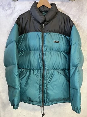 Vintage Gerry Down Jacket Mens XL 25x30 Puffer Outdoor Two Tone Full Zip Teal - Image 1 of 4