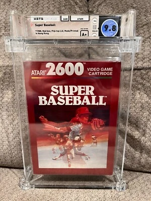 SUPER BASEBALL Atari 2600 WATA Graded 9.8 GEM Seal A+ Brand New Factory Sealed - Image 1 of 4