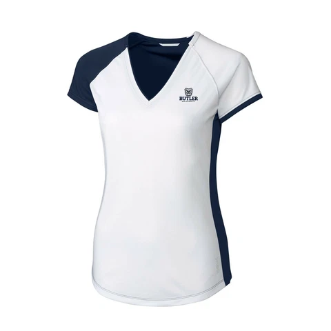 CBUK NCAA Butler Bulldogs Women's Short Sleeve Presley V-Neck Tee, Medium, Navy Cover