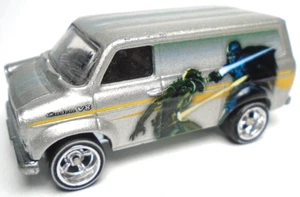 2016 HOT WHEELS STAR WARS FORD TRANSIT CUSTOM V8 SUPERVAN SILVER 2 1/2" VAN - Picture 1 of 6