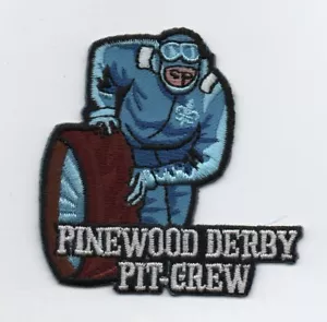 Cub Scouting Pinewood Derby Pit Crew Award Patch, "Scout Stuff" Backing, Mint - Picture 1 of 1