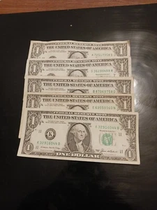 Us Dollar Old Bills 1985 1988 1993 1995 1999 - Picture 1 of 2