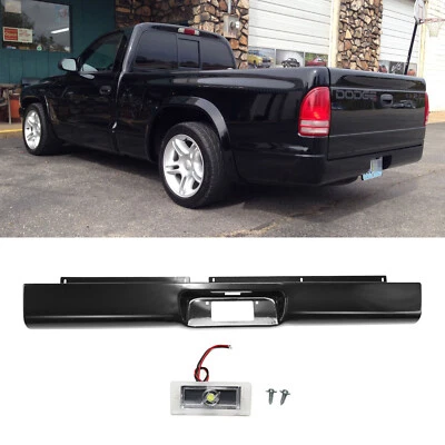 Rear Bumper Roll Pan w/LED License Plate Light For 1997-2004 Dodge Dakota Foto 1 de 4