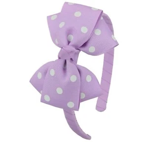 Cute Lavender Polka Dot Hairband for Girls Headband Accessories New - Picture 1 of 5