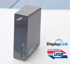 Lenovo Thinkpad USB 3.0 2xDVI Docking Port Replicator DU9019D1 03X6059 DOC28+KAB - Picture 1 of 1
