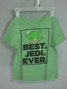 Star Wars Best Jedi Ever Yoda Boys Size 4 Green - Picture 1 of 3