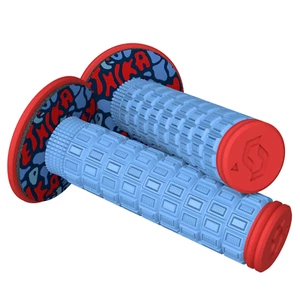 SCOTT X ETHIKA MELLOW MOTOCROSS GRIPS DUAL DENSITY + DONUTS HANDLEBARS ENDURO - Picture 1 of 3