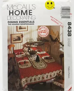 Tablecloth Napkins Runners Placemats Chair Pads Sewing Pattern 8438 McCalls New - Bild 1 von 3