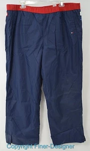 Tommy Hilfiger Navy red white yoga lined Fitness Pants Womens nylon Size 2X NEW - Picture 1 of 4