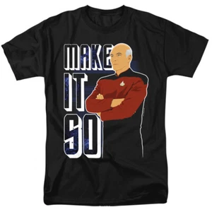 Star Trek The Next Generation - Make It So - Adult T-Shirt - Picture 1 of 1