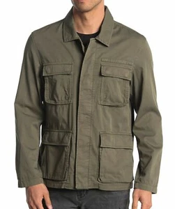 Chaqueta de Campo John Varvatos Star EE. UU. Para Hombre Manga Larga 4 Bolsillos Botón Oliva - Imagen 1 de 4