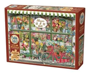 Flowers & Cacti Shop 275 Large Piece Jigsaw Puzzle Cobble Hill New - Picture 1 of 3