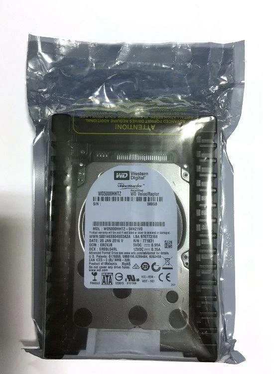 Western Digital WD VelociRaptor WD5000HHTZ 500GB 10000 RPM 64MB Cache SATA - Image 1 of 2