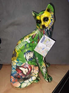KATZE Figur, Casablanca Design by Gilde, Street Art, Oliver Klapp, Graffitti - Bild 1 von 8