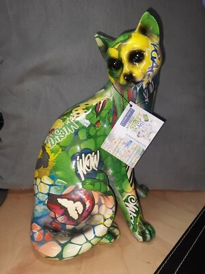 KATZE Figur, Casablanca Design by Gilde, Street Art, Oliver Klapp, Graffitti - Bild 1 von 4