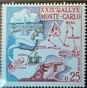 Monaco 1960/29 Rally di Montecarlo YT#524 Sc#460 MNH - Foto 1 di 1