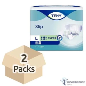 2x TENA ProSkin Slip Super Incontinence Slips - Large - Pack of 30 - 2900ml - Picture 1 of 5