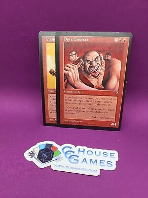 MTG Ogre Enforcer Misprint Dark Visions Ink Error Black Saturation *CCGHouse* - Image 1 of 4