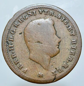NAPOLI - FERDINANDO II 1830-1859 -AE/ 1 TORNESE 1854 - Bild 1 von 2
