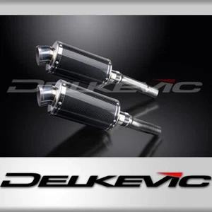 DUCATI MONSTER 620-695-800 02-08 225mm OVAL CARBON SILENCER EXHAUST KIT - Picture 1 of 4