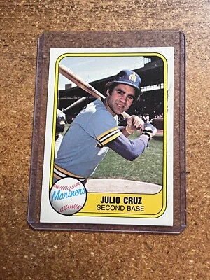 1981 Fleer Baseball # 601 Julio Cruz - Image 1 of 4