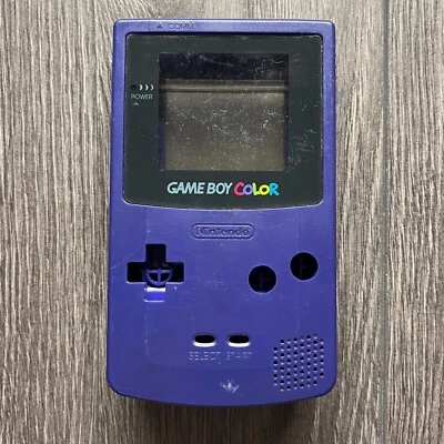 Gameboy Color GBC OEM Original Replacement Shell w/ Battery Cover Purple Indigo - Image 1 of 4