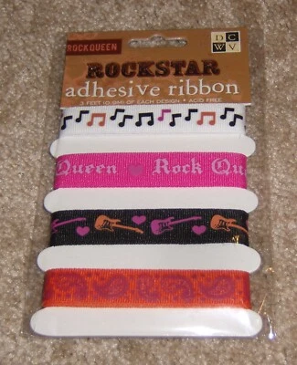 Cinta adhesiva DCWV Rockstar ~ Rock Queen nueva en paquete Foto 1 de 2
