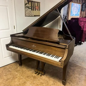Steinway & Sons Model S Grand Piano - Walnut Finish - Picture 1 of 7