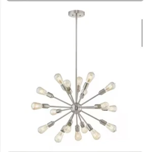 Origin 21 Grayford 18-Light Brushed Nickel Mid-century Chandelier - Picture 1 of 8