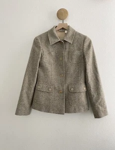 Barneys New York Wool Silk Blend Blazer Jacket - Picture 1 of 11