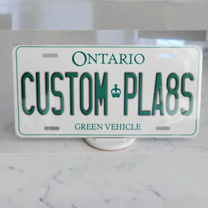 *CUSTOM PLA8S* Customized Ontario Car Plate Size Novelty/Souvenir/Gift Plate
