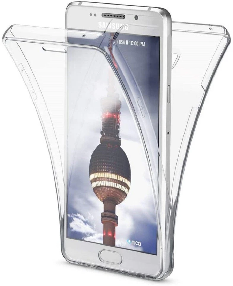 WISAM® Full Cover Für Samsung Galaxy A510 A5 2016 Silikon TPU 360° Transparent Hülle