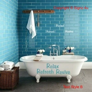 Bathroom and Tile Decal Stickers kit - Choices - Bathtub Tile Renovate DIY Chic  - Picture 1 of 7