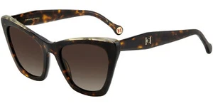 Carolina Herrera Women's Havana Cat Eye Sunglasses w/ Gradient HER0129S 0C9K HA - Picture 1 of 3