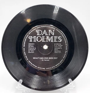 DAN HOLMES 45 RPM VINYL LP 1983 WHAT CAN ONE MAN DO BITTERMAN ULTRA RARE 303026 - Picture 1 of 2