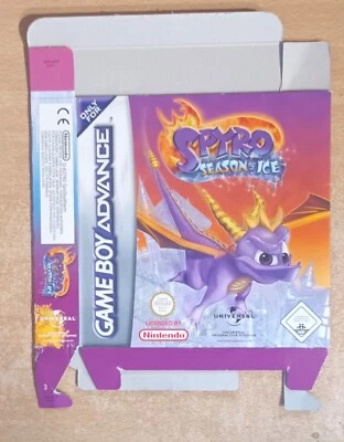 SPYRO SEASON OF ICE NINTENDO GAMEBOY ADVANCE GBA UK ORIGINAL BOX + INLAY no game - Image 1 of 2