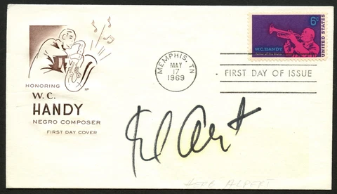 Herb Alpert signed autograph auto American Trumpeter Postal Cover FDC Cover