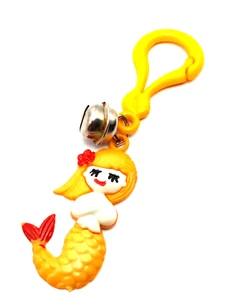 Vintage 1980s Charm Mermaid Yellow Clip On for 80s Charms Necklace - Picture 1 of 4