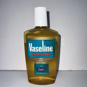Vintage VASELINE HAIR TONIC & SCALP CONDITIONER 5.5oz PLASTIC BOTTLE 80% Full - Picture 1 of 3