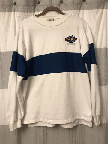Vintage Blue Max Race Team NHRA Nascar  Auto Racing Sweatshirt Size L Cover