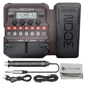Zoom A1X Four - Acoustic Instrument Multi-Effect Processor with Calrad 55-853G-6 - Picture 1 of 3