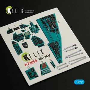 Mi-24V interior 3D decals for HobbyBoss kit Scale1:72 KeliK K72056 For Model Kit - Picture 1 of 3