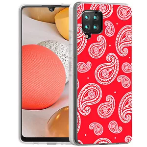 TalkingCase Slim Case for Samsung Galaxy A42 5G, Paisley Red Pattern Print, USA - Picture 1 of 7