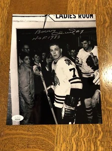 Bobby Hull Autographed 8X10 Photo Certified Authentic By JSA FF23530!! - Picture 1 of 4