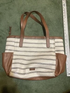 Fossil Bundle - Cream/Brown bag + Patchwork Wallet - Picture 1 of 15