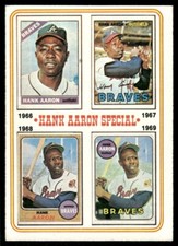 1974 Topps #5 / HOF Hank Aaron / Aaron Special / SUPER SHARP