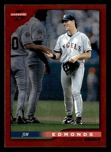 Jim Edmonds 1996 Score Dugout Collection  Card #4 California Angels