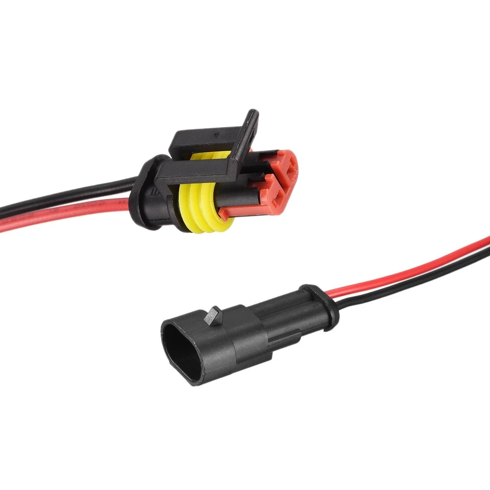 Conector Eléctrico 2 Pasadores Macho Hembra 0.75mm2 con 100mm Cable 6 Juegos - Imagen 1 de 4