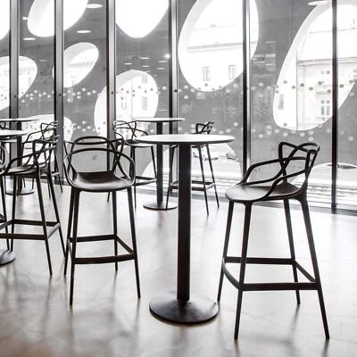 Master Style Bar Cafe Kitchen Restaurant Dining Chair Stool Set Seat Height 66cm - Image 1 of 4